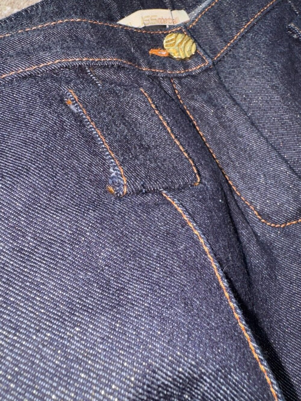 Roberto Cavalli Class Y2K Grail Vintage Low Rise Denim Jeans IT 44/US 8/10 - Picture 10 of 10